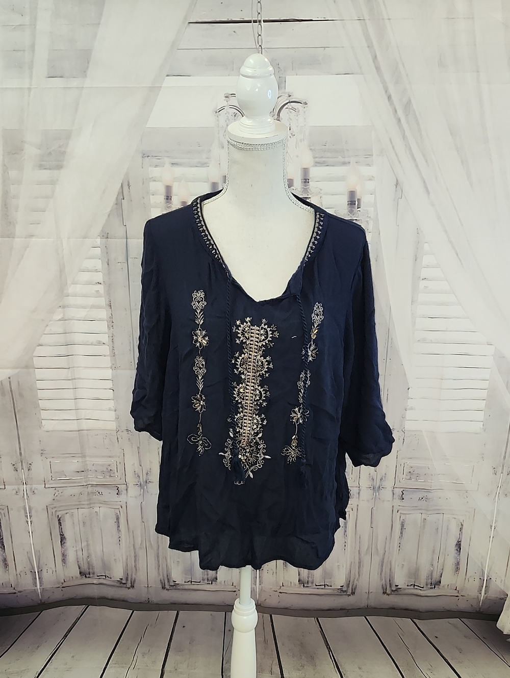 Catherine's Embroidered And Beaded Blouse